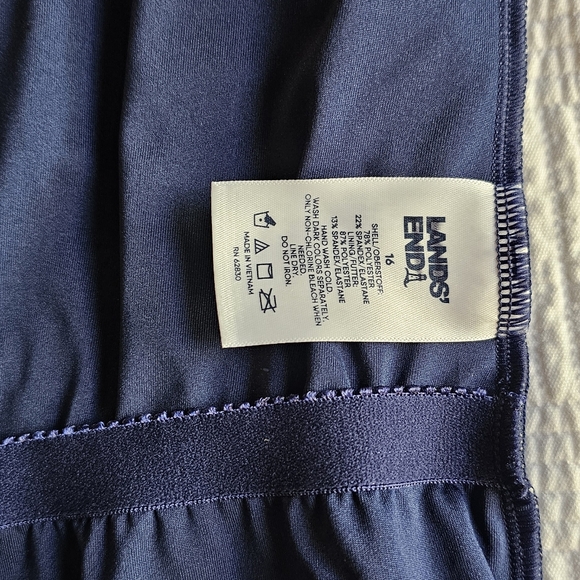 Land's End High Neck Snap Front Swimsuit (UPF 50, Chlorine Resistant) - Picture 6 of 6